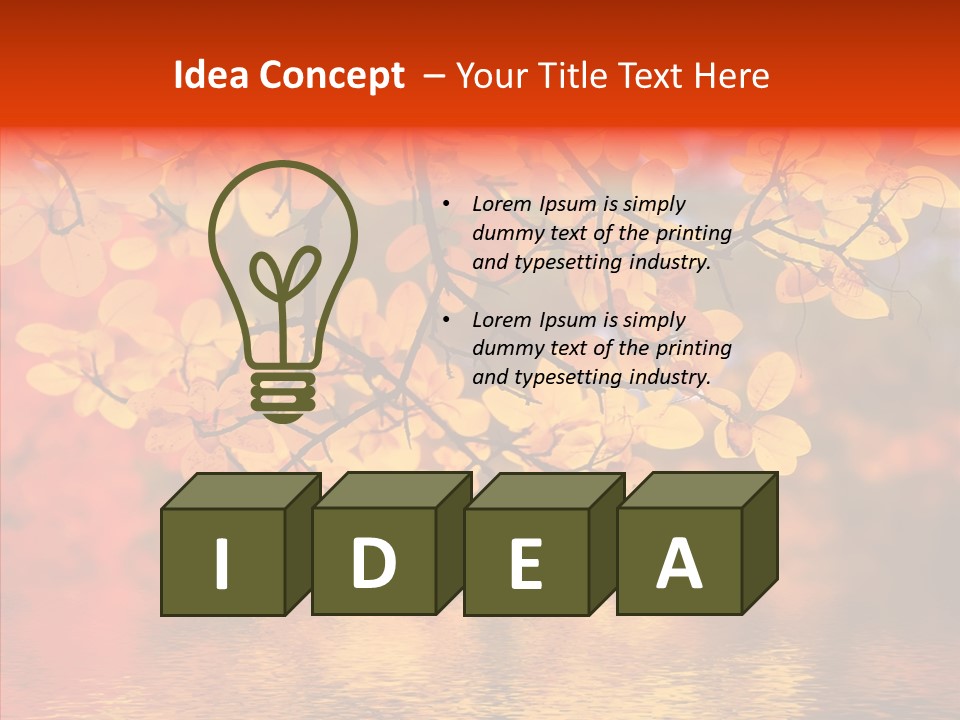 Colour Landscape Blaze PowerPoint Template