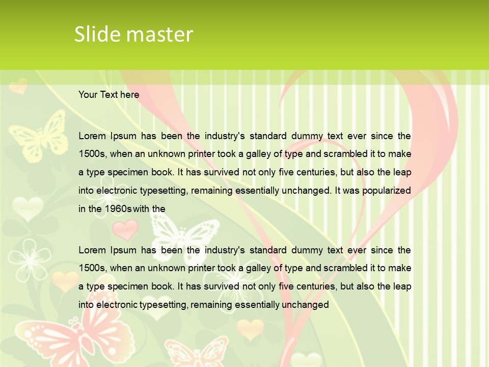 Abstract Love Valentine PowerPoint Template