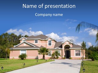Living Shelter Palm PowerPoint Template