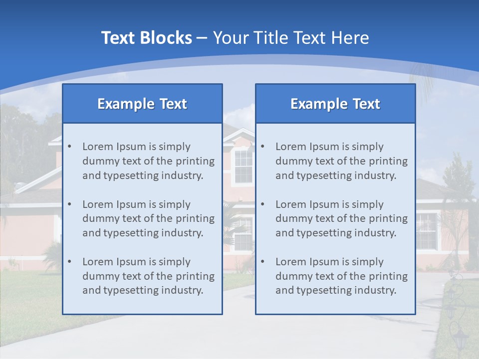 Living Shelter Palm PowerPoint Template