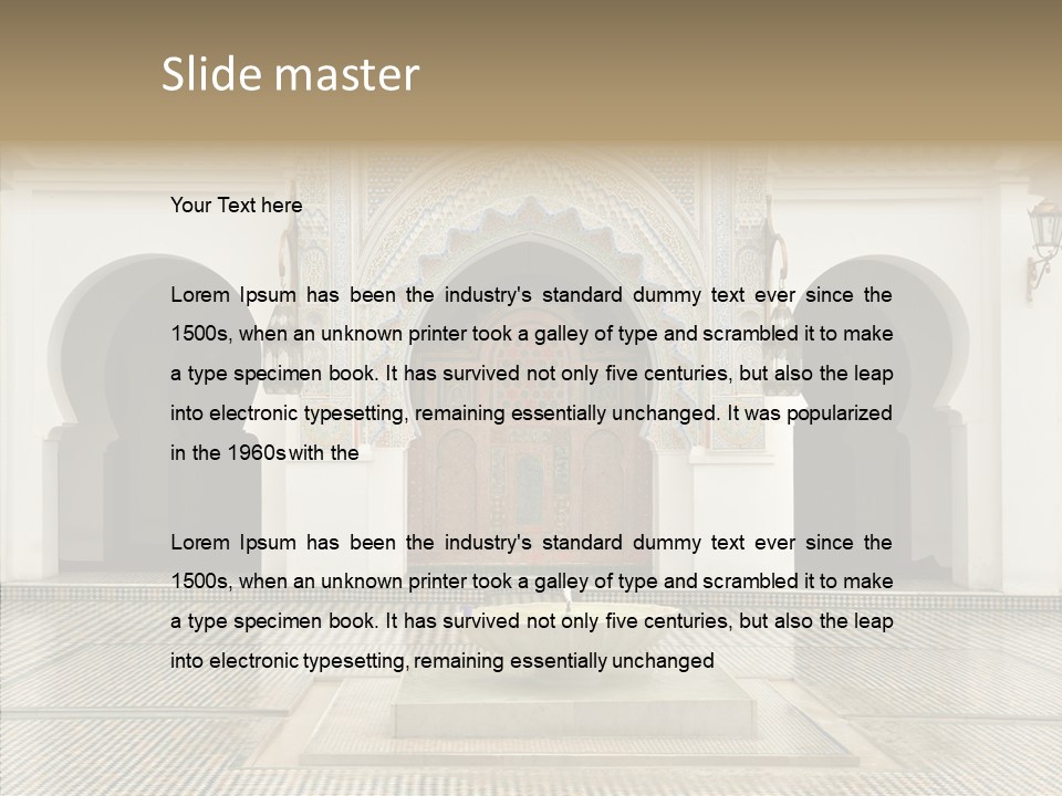 Madarasaa Rainy Oriental PowerPoint Template