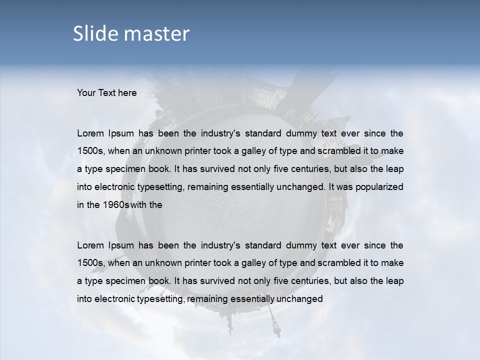 Planet Landscape Background PowerPoint Template