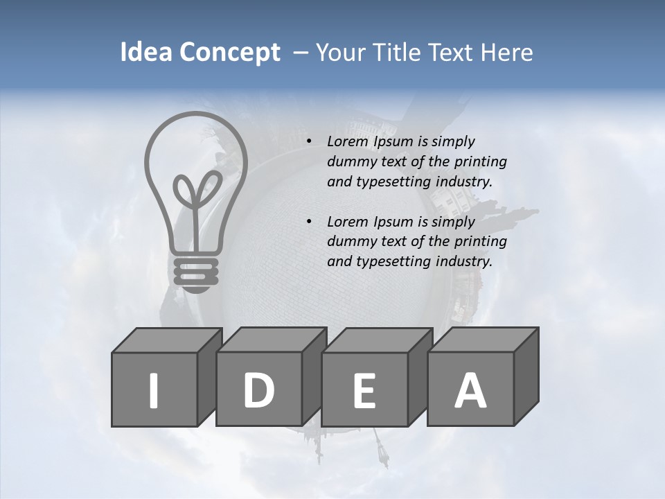 Planet Landscape Background PowerPoint Template