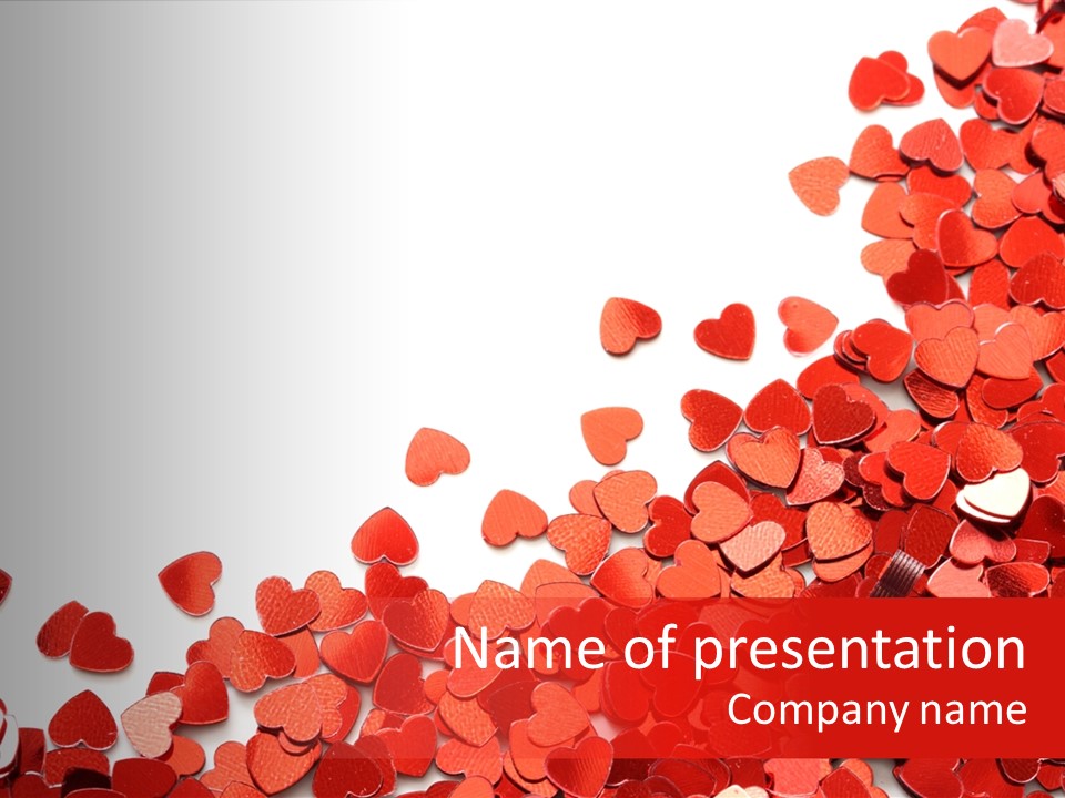 Holiday Romantic Shape PowerPoint Template