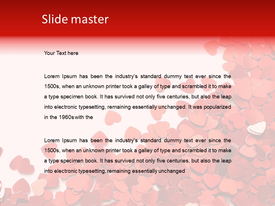 Holiday Romantic Shape PowerPoint Template