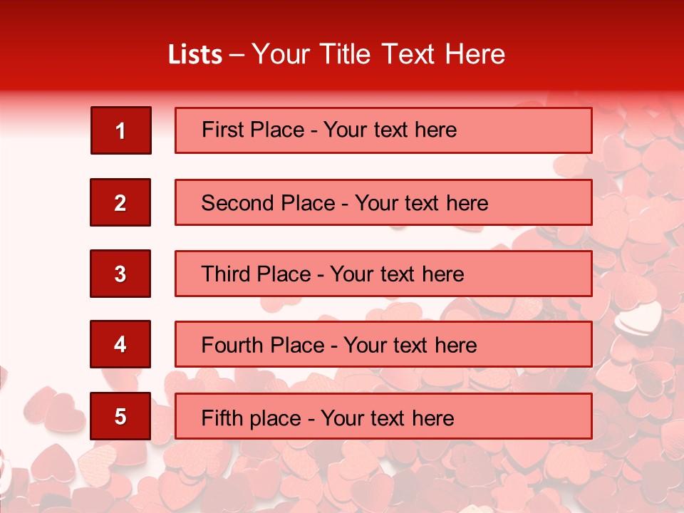 Holiday Romantic Shape PowerPoint Template