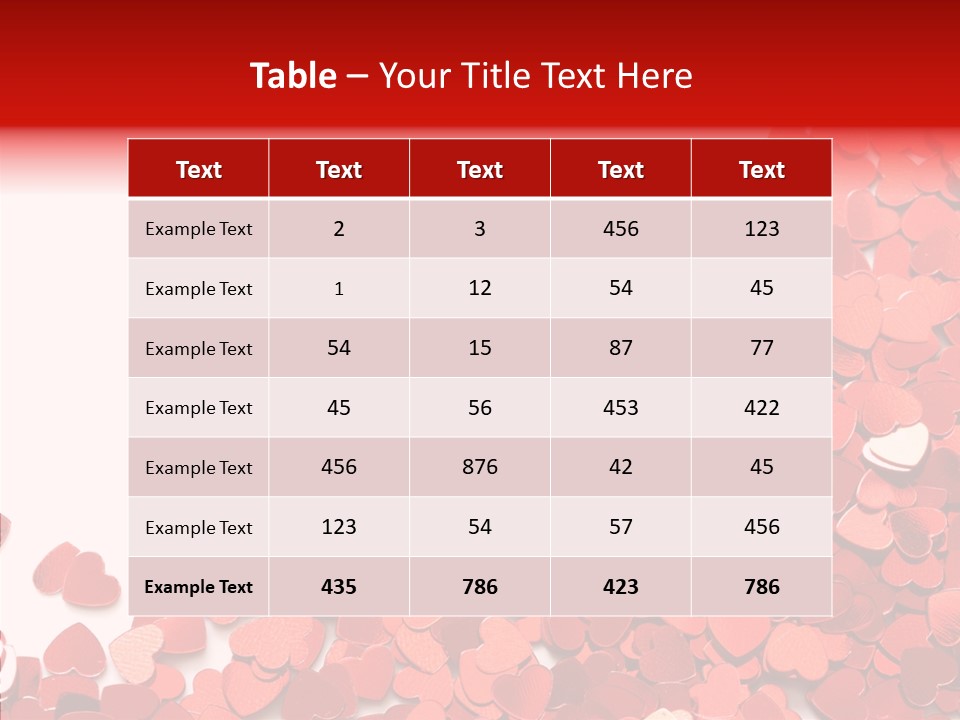Holiday Romantic Shape PowerPoint Template
