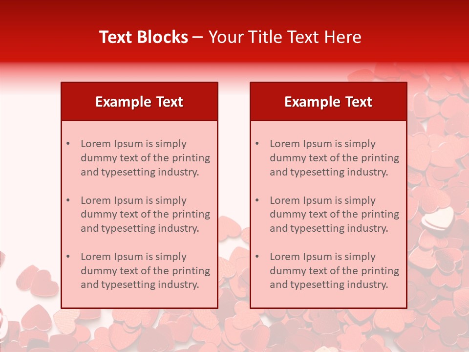 Holiday Romantic Shape PowerPoint Template