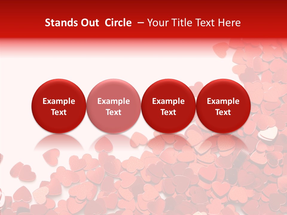 Holiday Romantic Shape PowerPoint Template