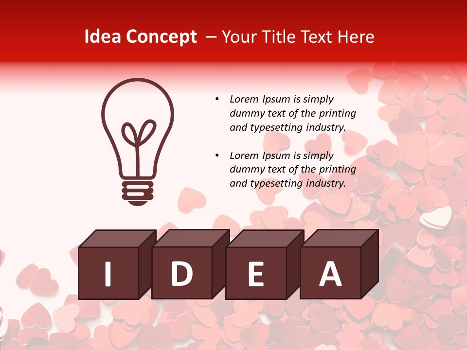 Holiday Romantic Shape PowerPoint Template