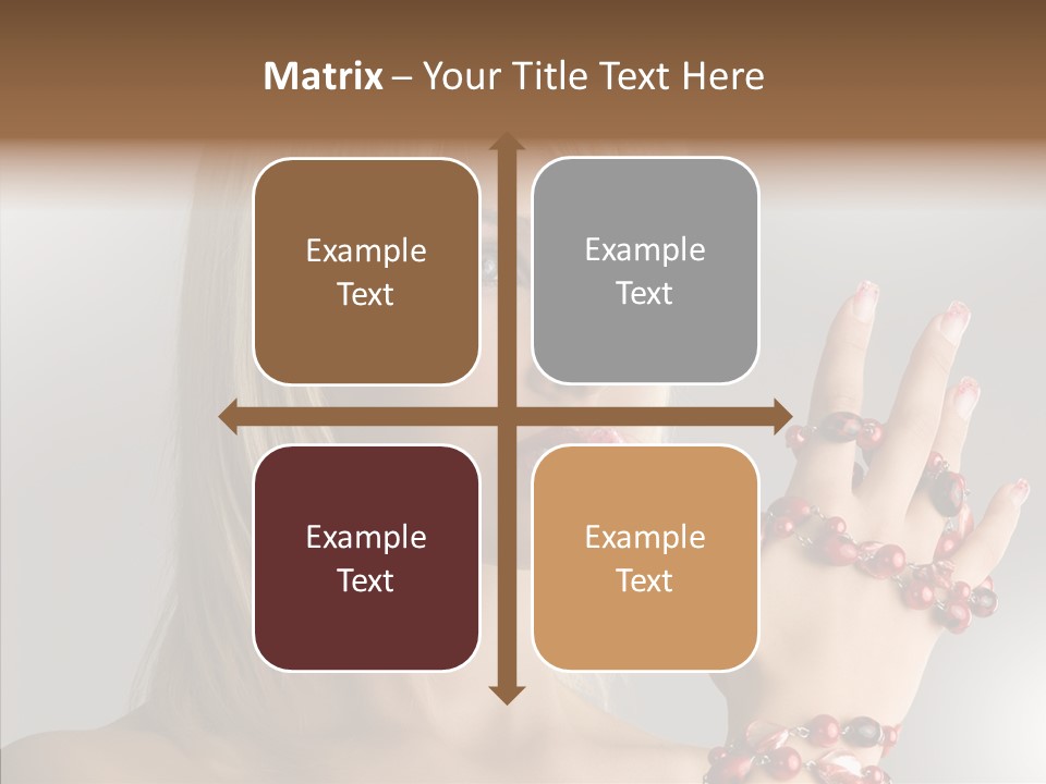 Close Up Fashion Hair PowerPoint Template