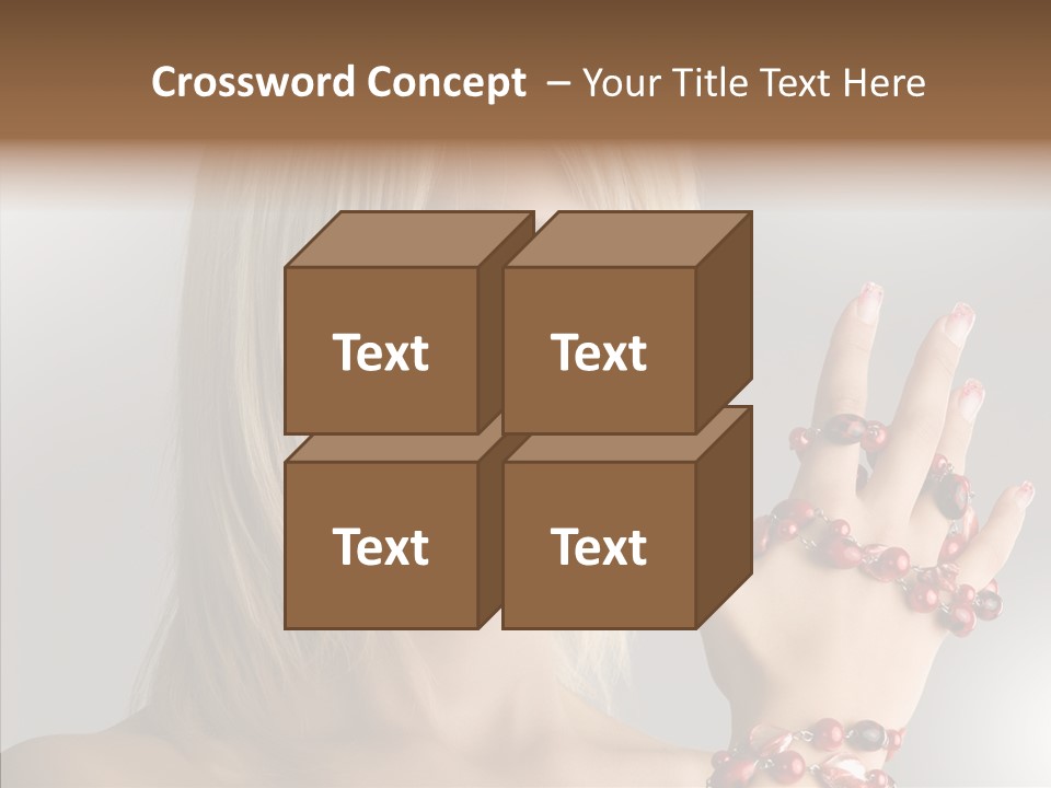 Close Up Fashion Hair PowerPoint Template