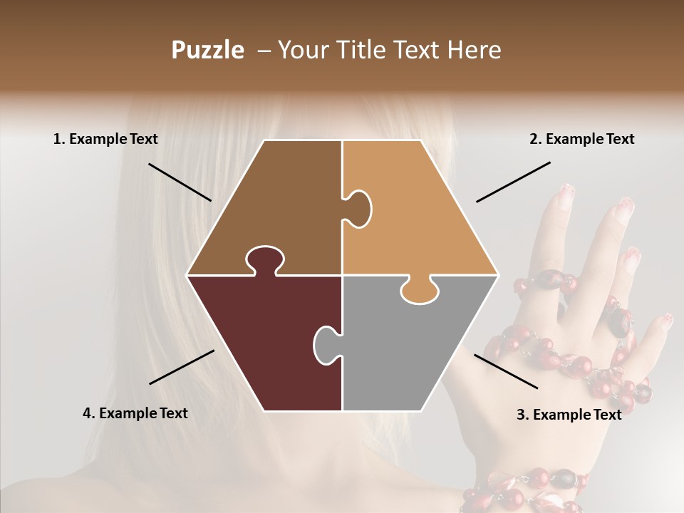 Close Up Fashion Hair PowerPoint Template