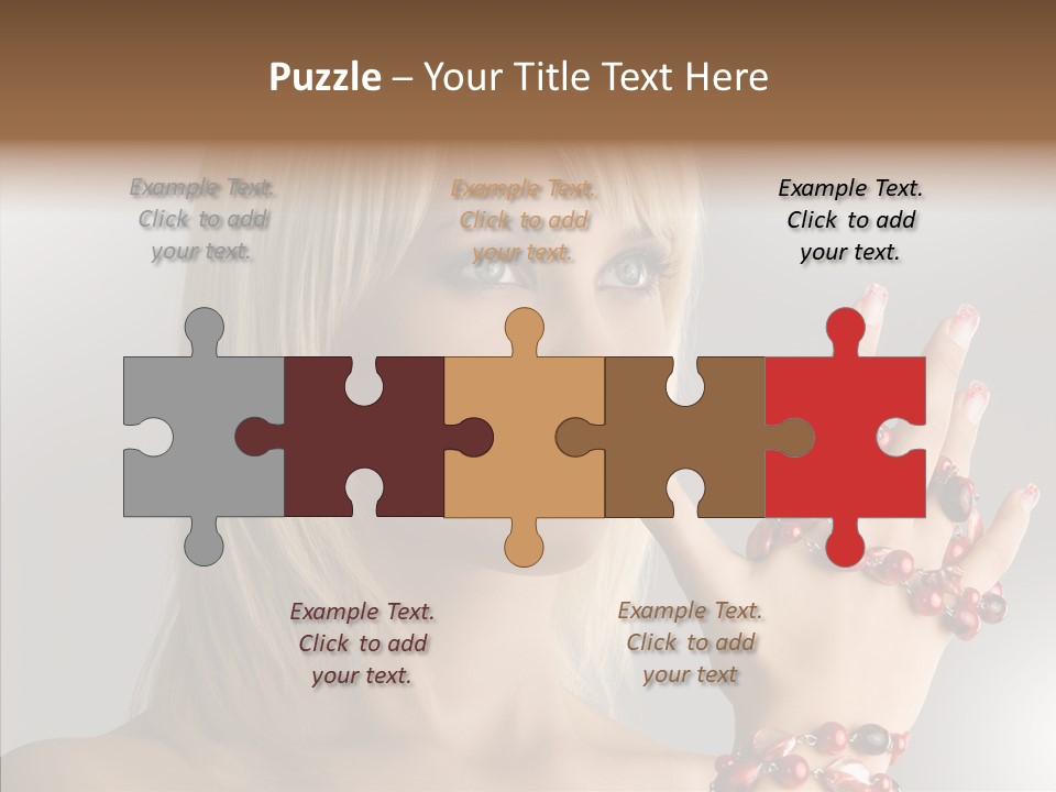 Close Up Fashion Hair PowerPoint Template