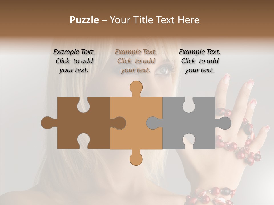 Close Up Fashion Hair PowerPoint Template