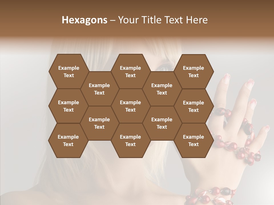 Close Up Fashion Hair PowerPoint Template