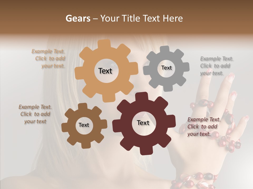 Close Up Fashion Hair PowerPoint Template