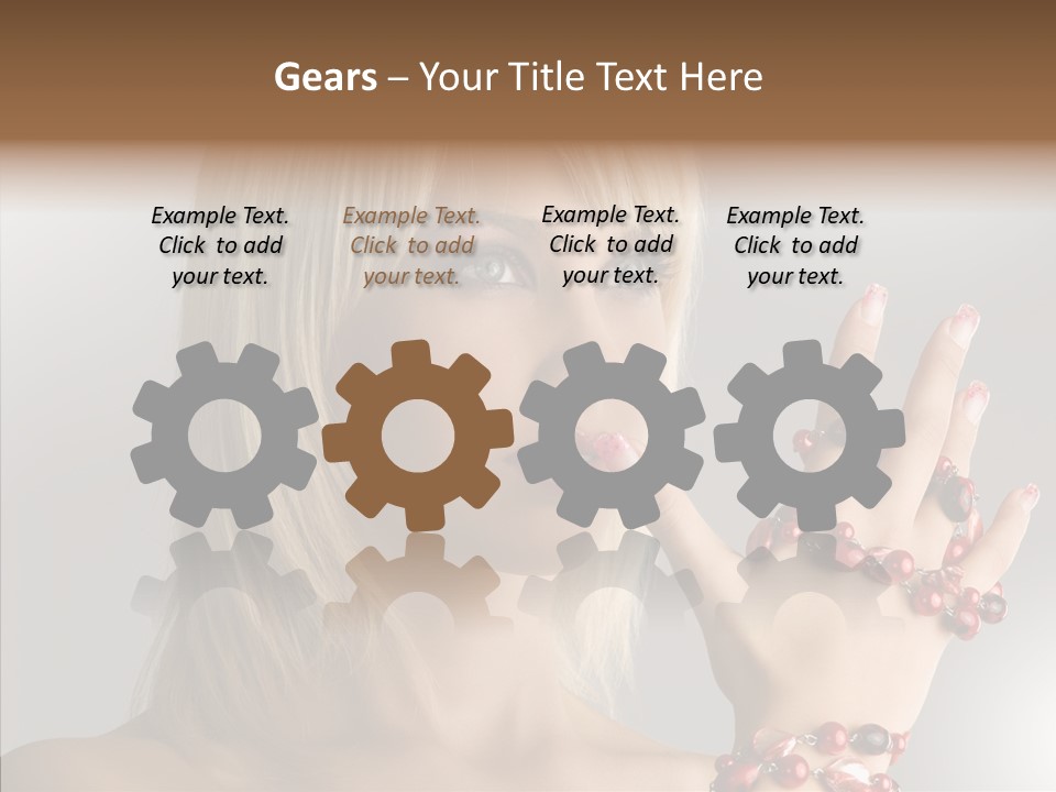 Close Up Fashion Hair PowerPoint Template