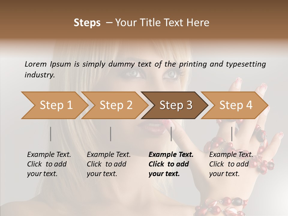 Close Up Fashion Hair PowerPoint Template