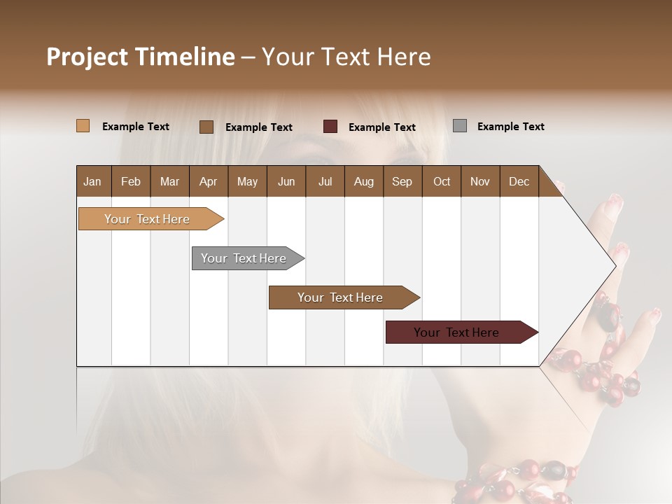 Close Up Fashion Hair PowerPoint Template