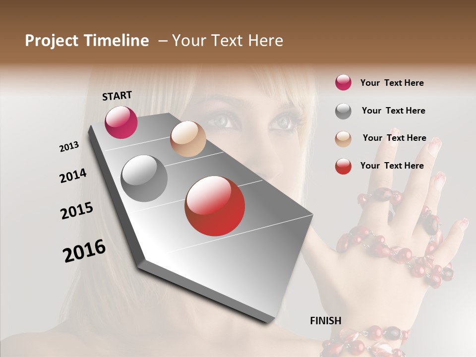 Close Up Fashion Hair PowerPoint Template