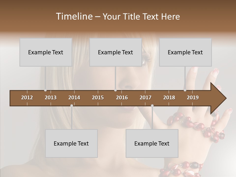 Close Up Fashion Hair PowerPoint Template