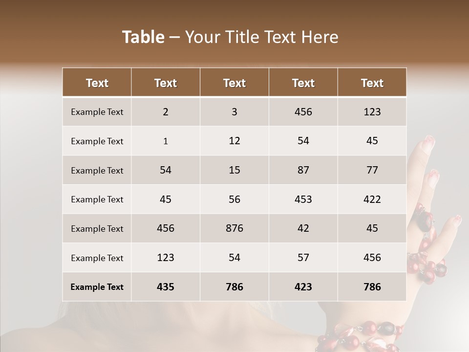 Close Up Fashion Hair PowerPoint Template