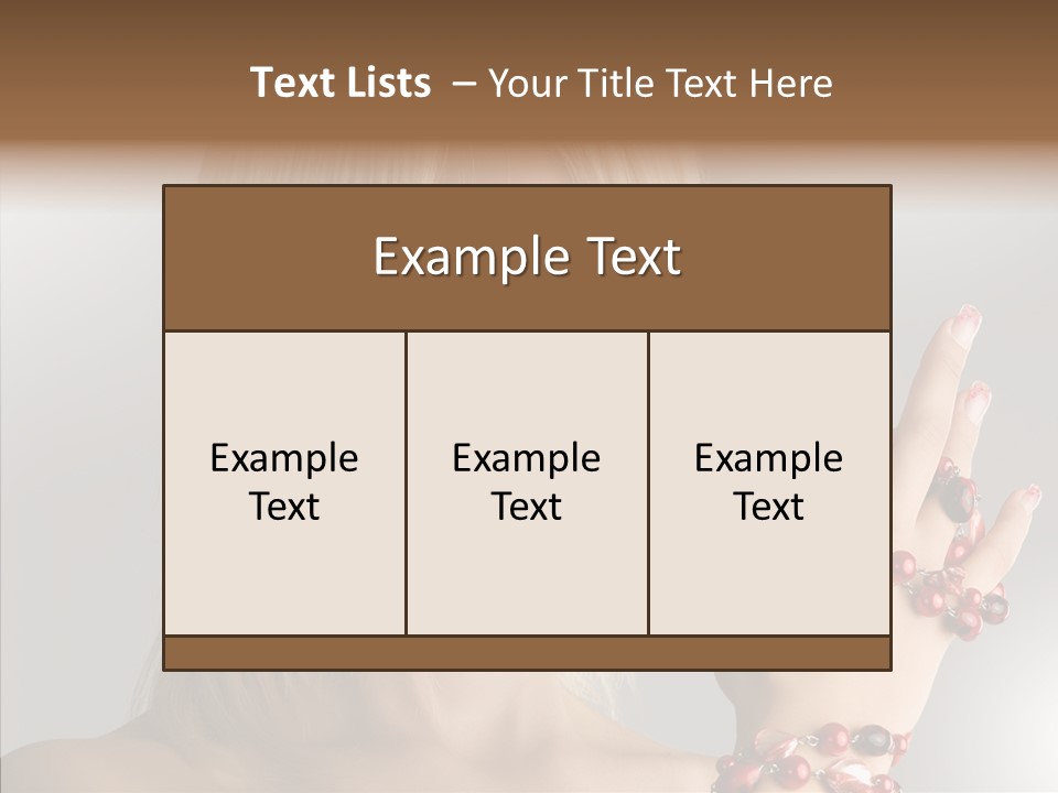 Close Up Fashion Hair PowerPoint Template