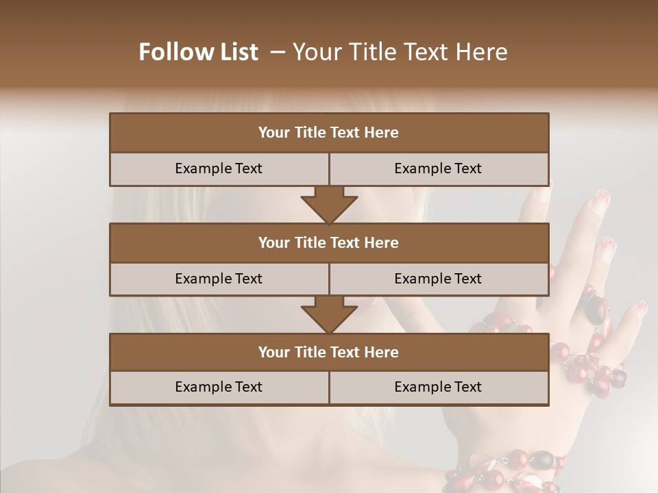 Close Up Fashion Hair PowerPoint Template