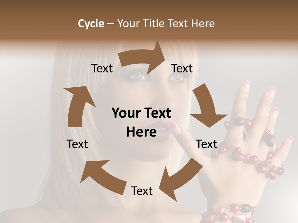Close Up Fashion Hair PowerPoint Template