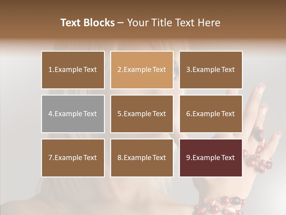 Close Up Fashion Hair PowerPoint Template