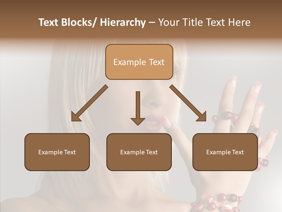 Close Up Fashion Hair PowerPoint Template