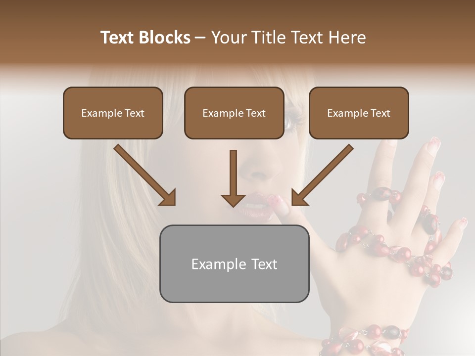 Close Up Fashion Hair PowerPoint Template