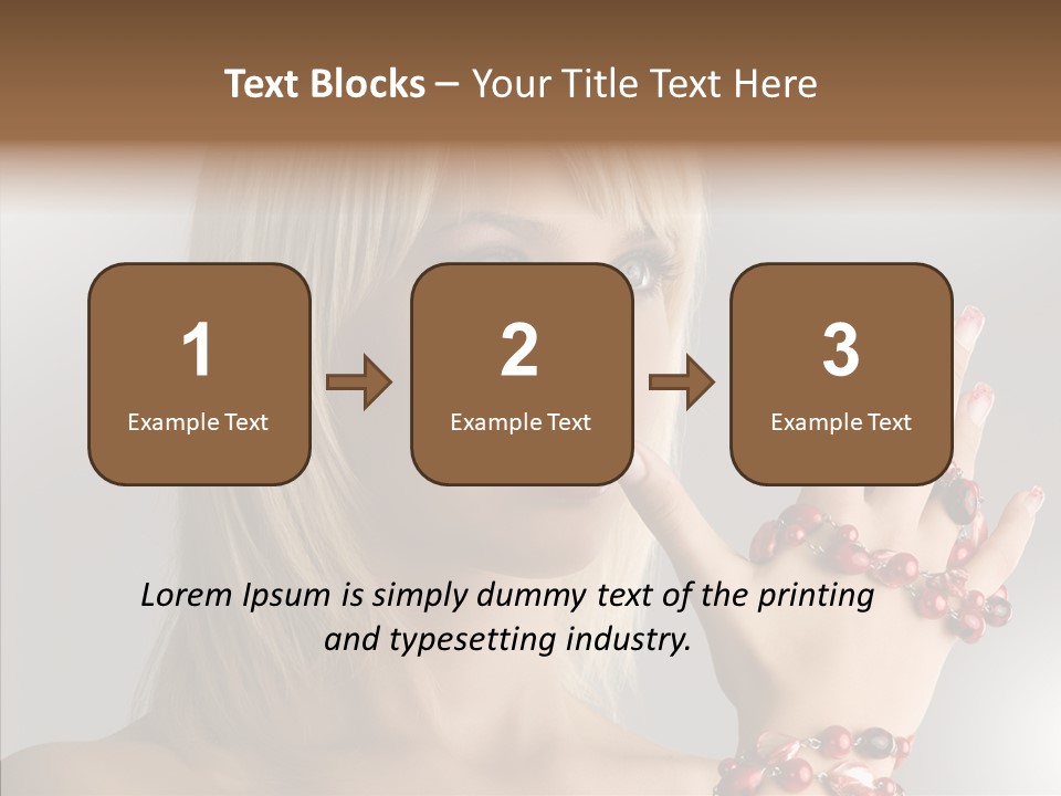 Close Up Fashion Hair PowerPoint Template