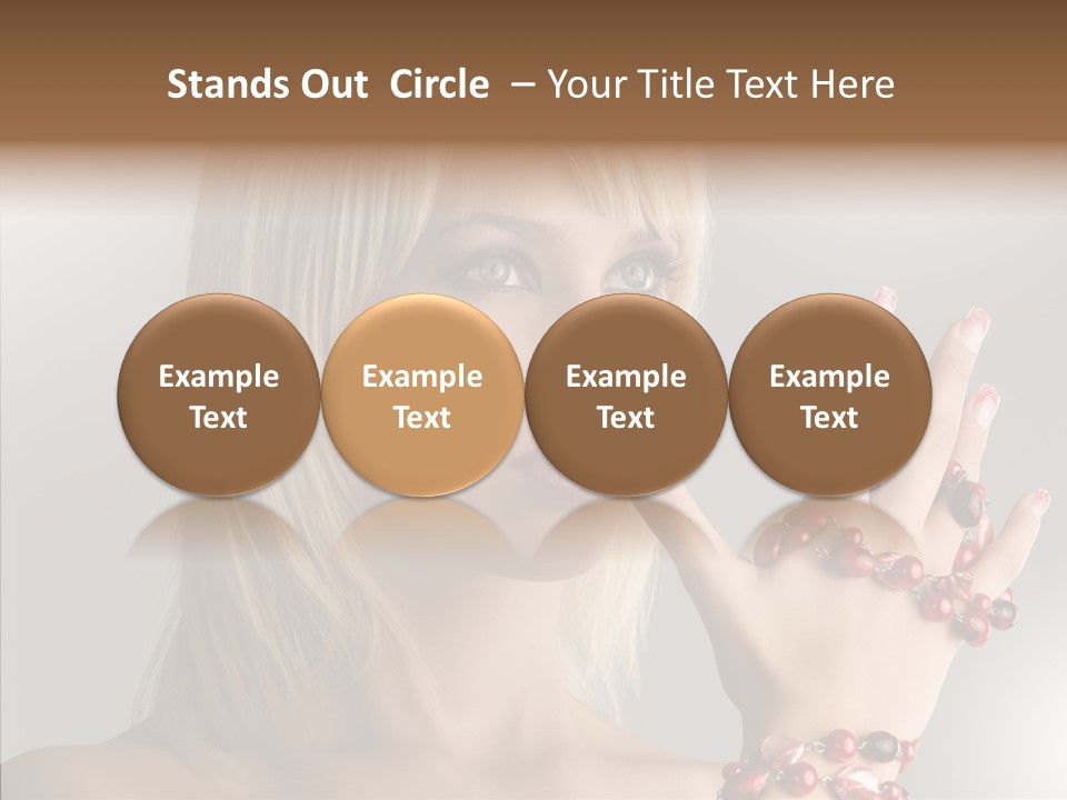 Close Up Fashion Hair PowerPoint Template