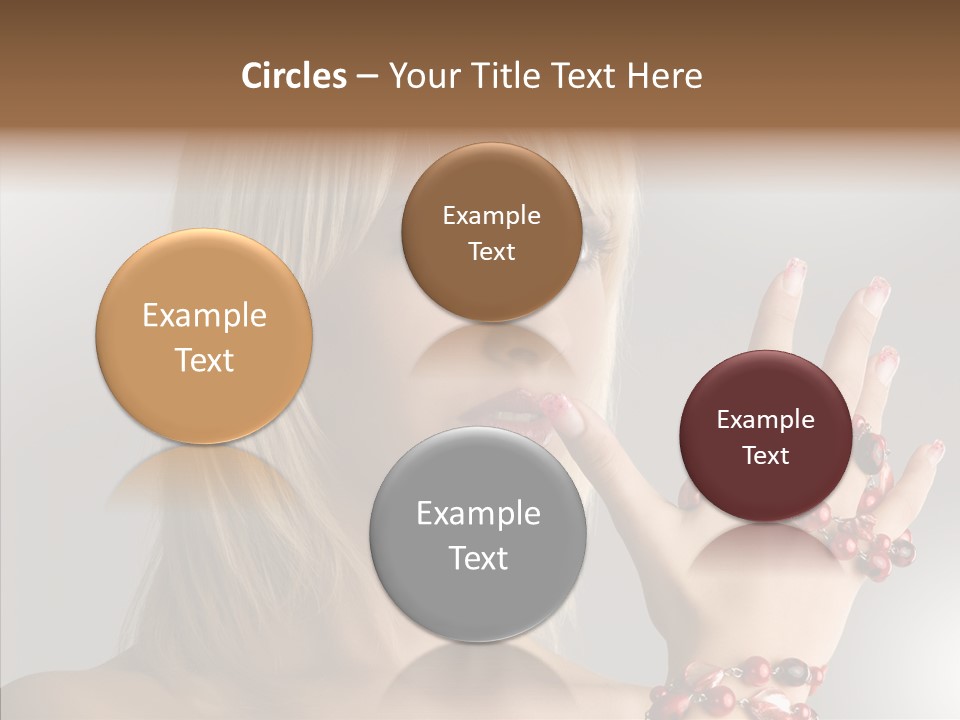 Close Up Fashion Hair PowerPoint Template