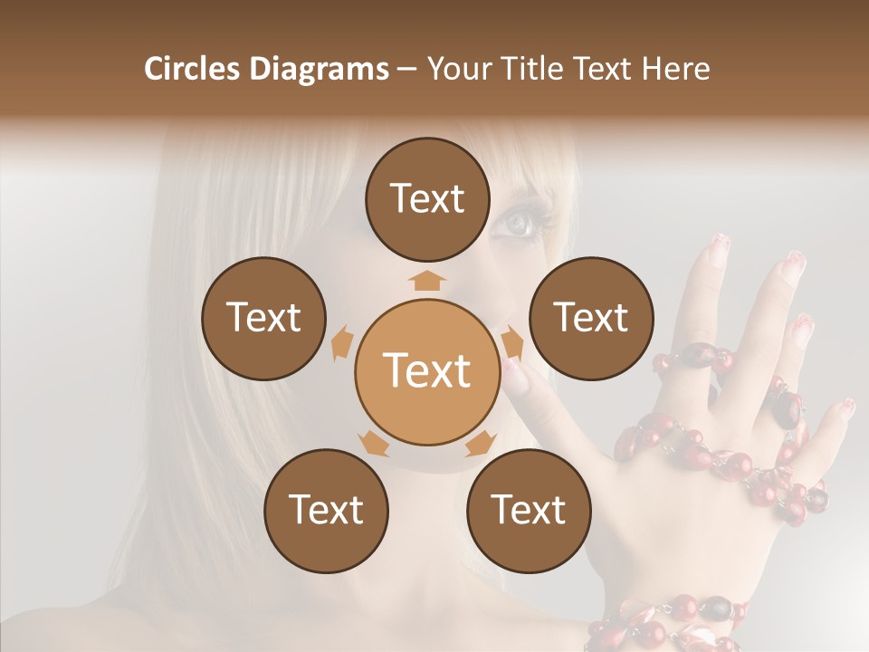 Close Up Fashion Hair PowerPoint Template