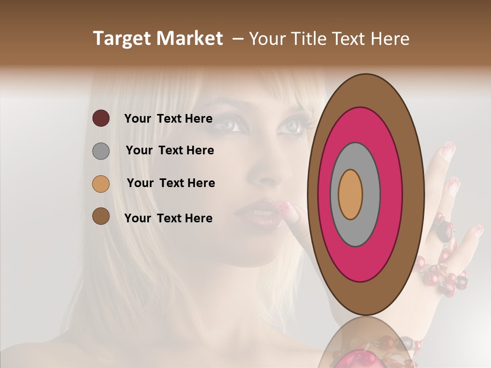 Close Up Fashion Hair PowerPoint Template