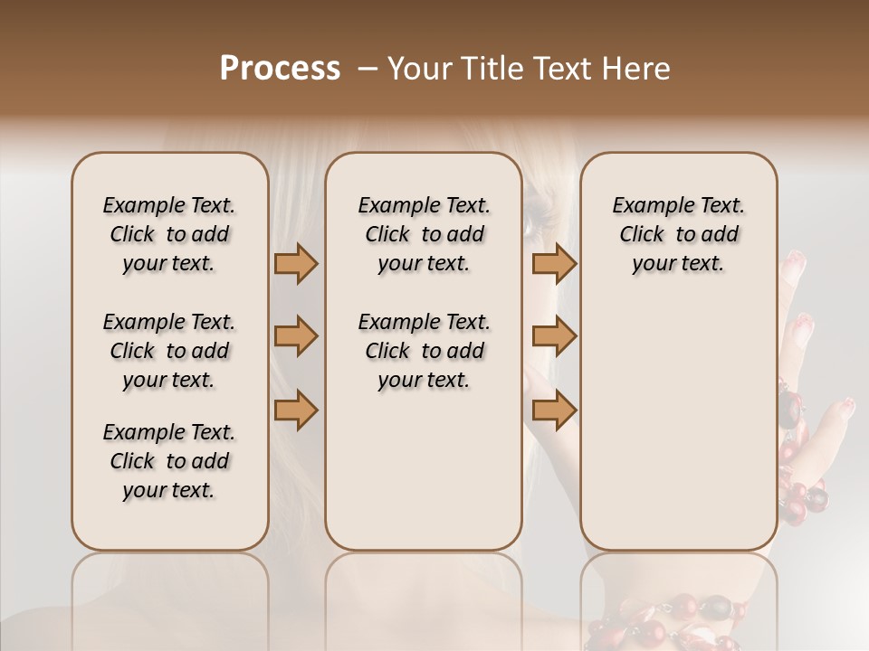 Close Up Fashion Hair PowerPoint Template