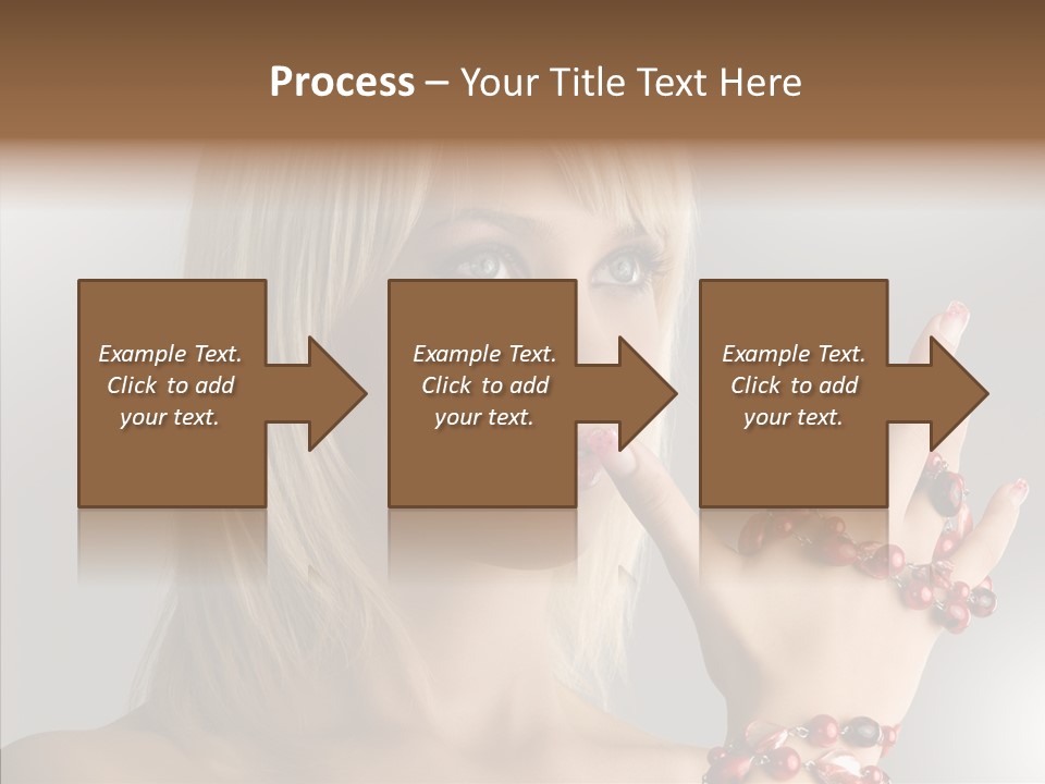 Close Up Fashion Hair PowerPoint Template