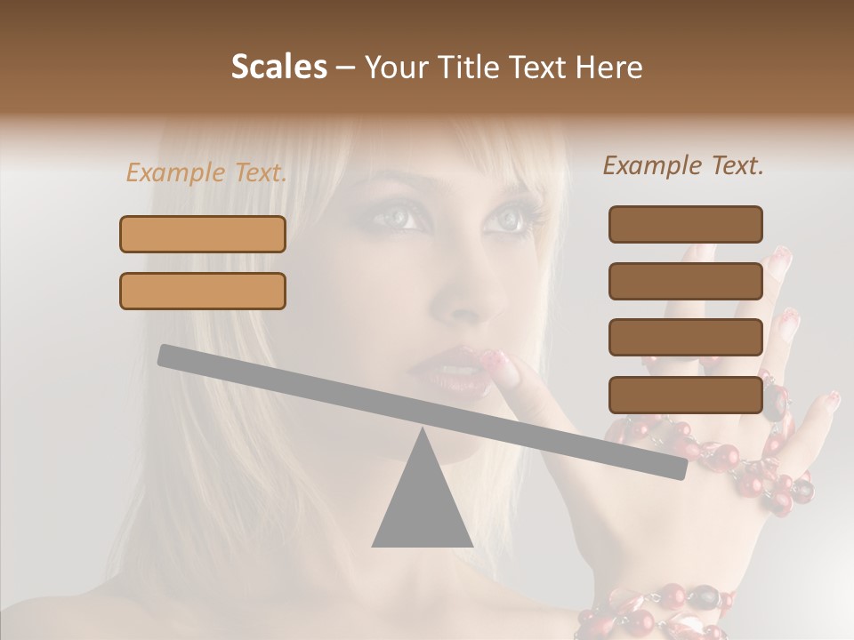 Close Up Fashion Hair PowerPoint Template
