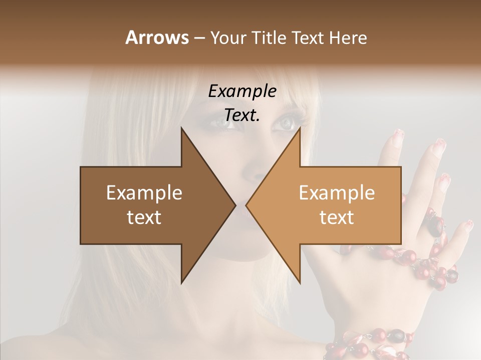 Close Up Fashion Hair PowerPoint Template