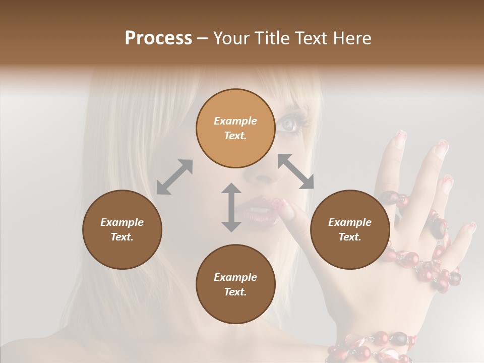 Close Up Fashion Hair PowerPoint Template