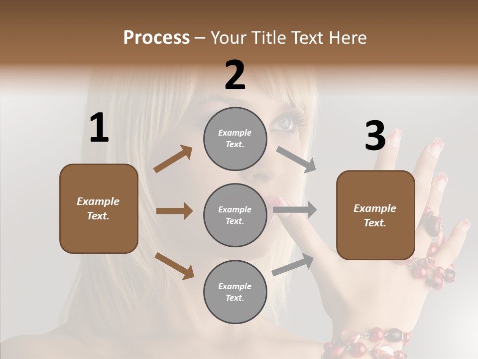 Close Up Fashion Hair PowerPoint Template