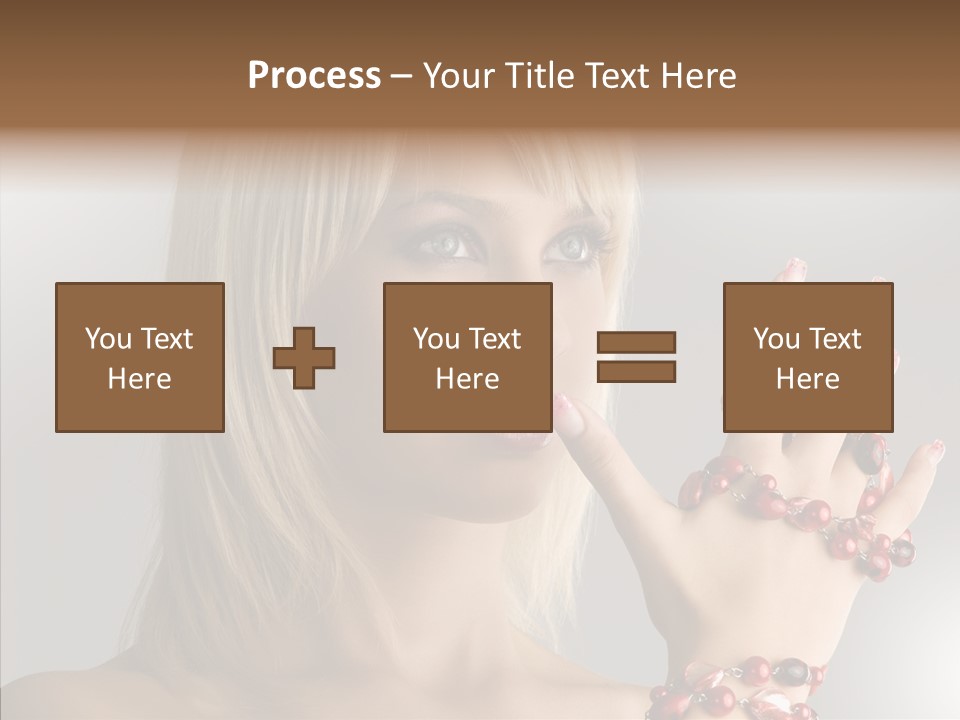 Close Up Fashion Hair PowerPoint Template
