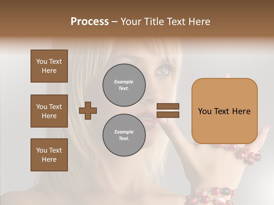 Close Up Fashion Hair PowerPoint Template