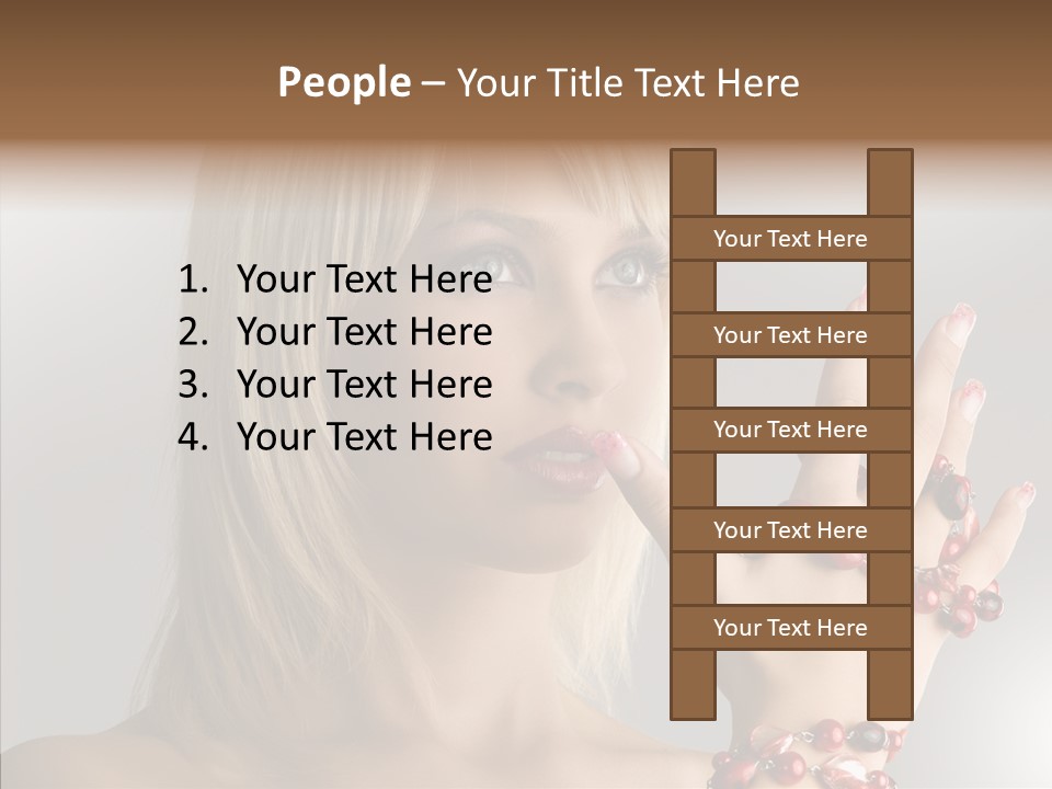 Close Up Fashion Hair PowerPoint Template