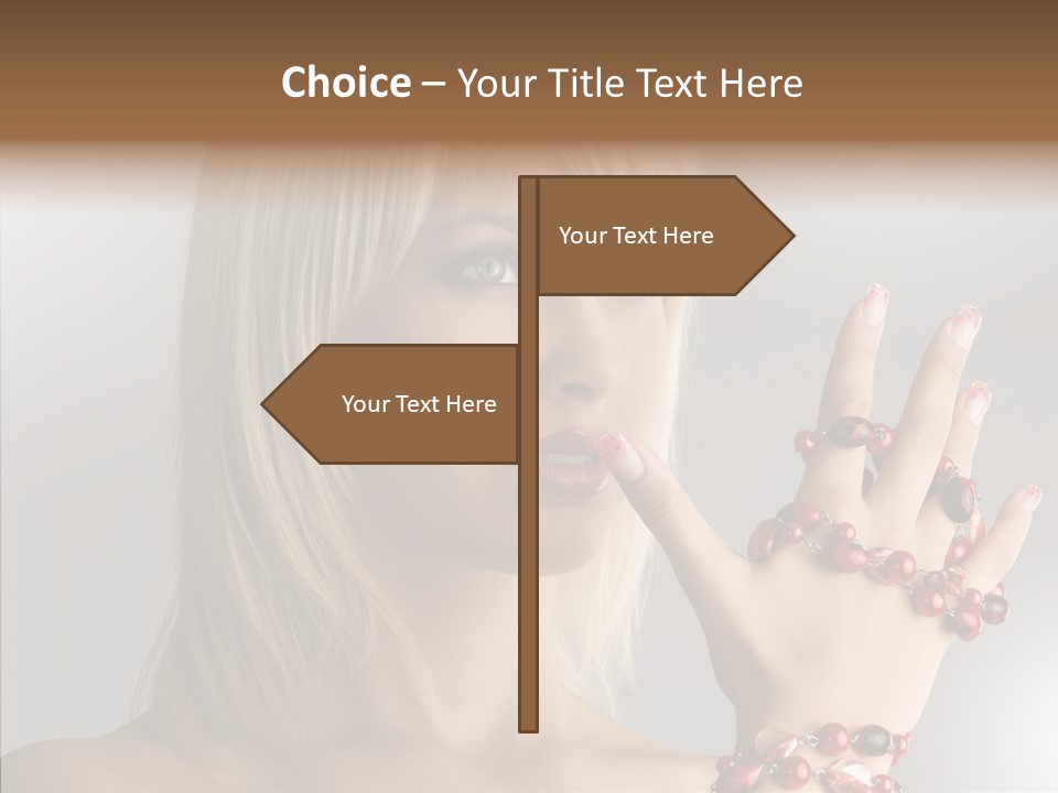 Close Up Fashion Hair PowerPoint Template