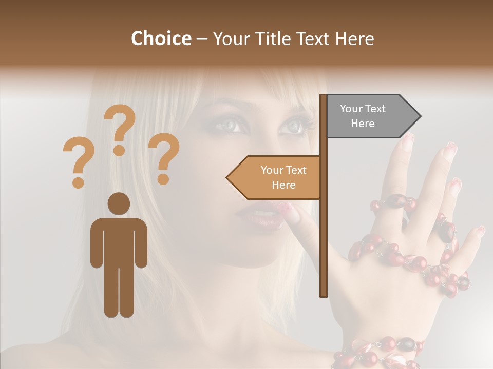 Close Up Fashion Hair PowerPoint Template