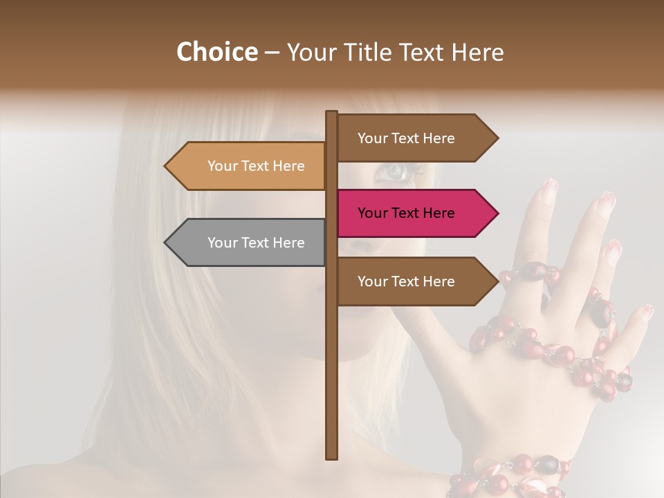 Close Up Fashion Hair PowerPoint Template